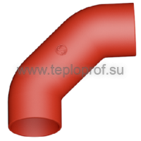 Отвод двойной 88° из двух колен по 44° Smart SML - Чугунные трубы SML и фитинги Екатеринбург | Теплопроф